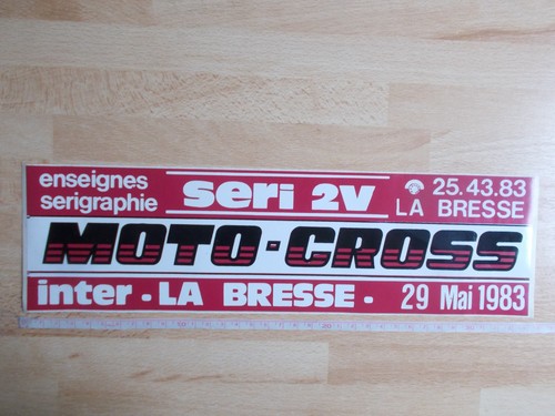 Autocollant vintage moto cross - autocollant,