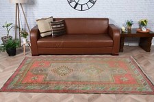 Tapis de surface de 4,3 x 7,7 pieds, tapis coloré, tapis ancien, tapis vintag...