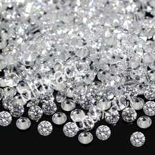 100 Pièces Naturel VVS1 Couleur D Diamant Certifié 1.50 MM Rond Blanc Brillant
