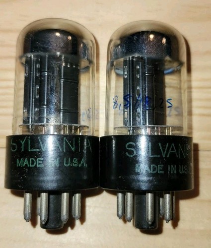 Matched pair 6sn7gtb sylvania - matched,