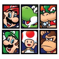 6 protège-cartes Mario /