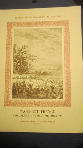 Paquebot france menu - tour, du