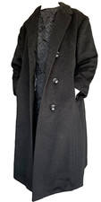 Manteau 1940-1950, laine, costume d'époque + boite