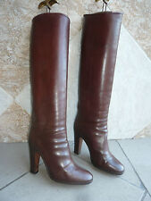 Bottes Vintage  B.  "Marron fauve"    STEPHANE  KELIAN    ---   T .  36,5 