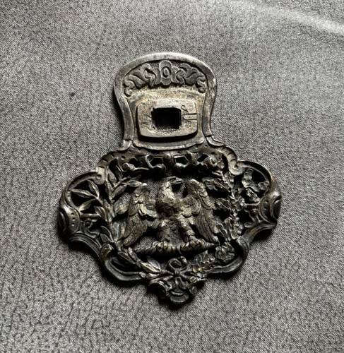 Ancienne plaque bronze - plaque,