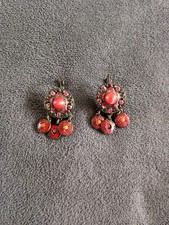 Boucle Oreille Signé Taratata Vintage XXème