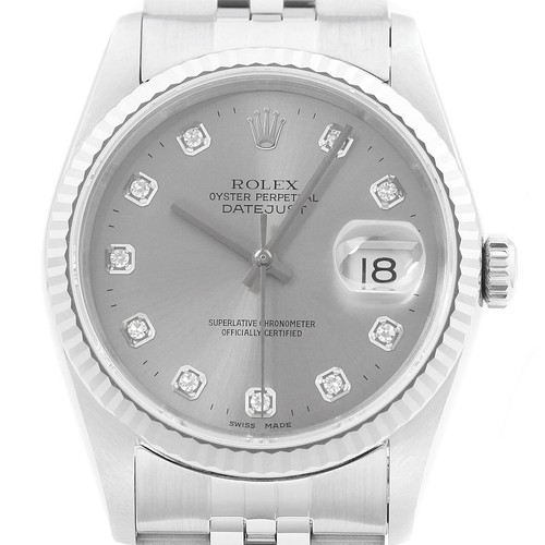 Rolex datejust 18k blanc - datejust, &