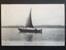 CPA ARCACHON Gironde BATEAUX pour la PÊCHE Une PINASSE "BADOC" Fishing Boats