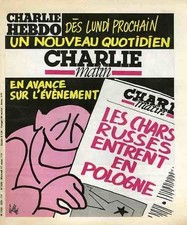 "CHARLIE HEBDO N°539 11/3/1981" Gébé: NOUVEAU QUOTIDIEN "CHARLIE MATIN" /COLUCHE