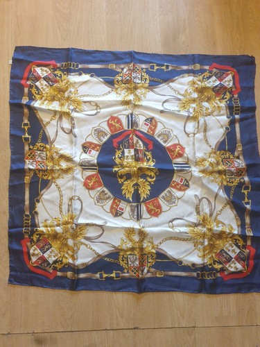 Ancien foulard carre soie - ancien,