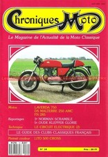CHRONIQUES MOTO 10 LAVERDA SF 750 DS Malterre 250 M13 FN 285 LITO 500 TRIUMPH H