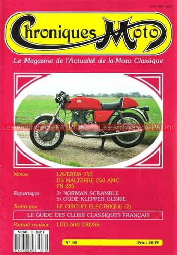 Chroniques moto laverda sf - chroniques, 10