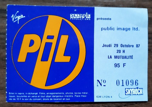 Ticket billet place concert - ticket,