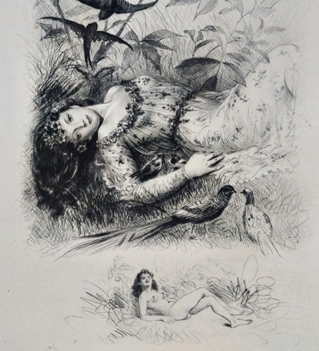 Gravure originale pointe - originale, (pointe