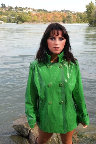 Manteau femme pvc - manteau, vinyle