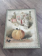 ancien jouet coffret 4 puzzles en bois le carrosse de Cendrillon