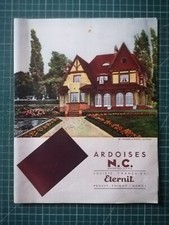 ZH092 publicité 1940 dépliant Ardoises Eternit à Prouvy Thiant