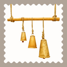 Lot de 3 cloches de vache