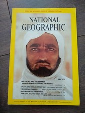 Perfect Birthday Christmas Gift National Geographic Magazine JULY 1972 + Map