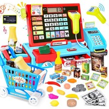 Jouet Caisse Enregistreuse pour Enfants - Inclut 46 Accessoires Vraie Calcula...
