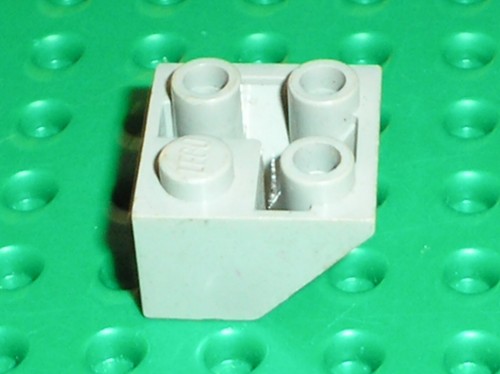 Lego oldgray slope brick - oldgray,