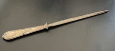 ANCIEN AIGUISEUR COUTEAU METAL ARGENTE POINCON