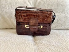 sac cuir embossé crocodile