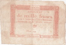 1000 Francs 18 Nivose An III -