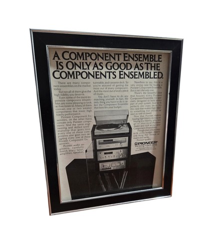 8x10 framed 1980 pioneer - framed,