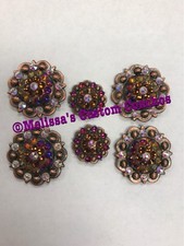 Western Saddle Set Of Conchos With Screws Bling