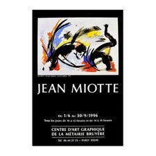 Jean Miotte affiche offset Poster by Jean Miotte