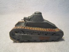 JRD TANK 2 PLATRE ET FARINE jouet ancien Made In France