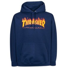Thrasher Flamme Marine À Capuche