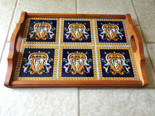 Plateau en faïence de Gien