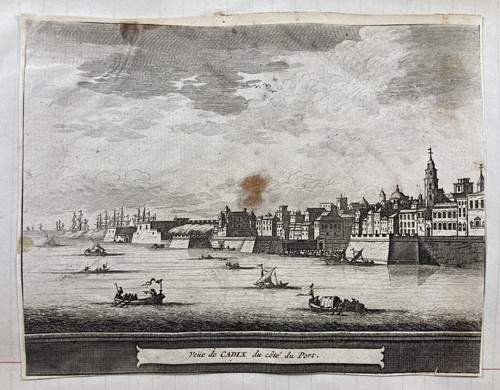 Gravure veüe cadix du - « veüe, de