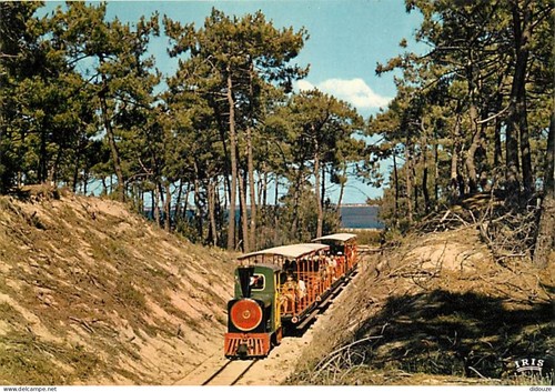 Carte postale trains ile - postale,