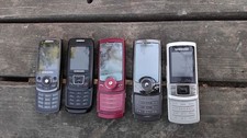 Lot de 5 téléphones SAMSUNG vintage à clapet coulissant
