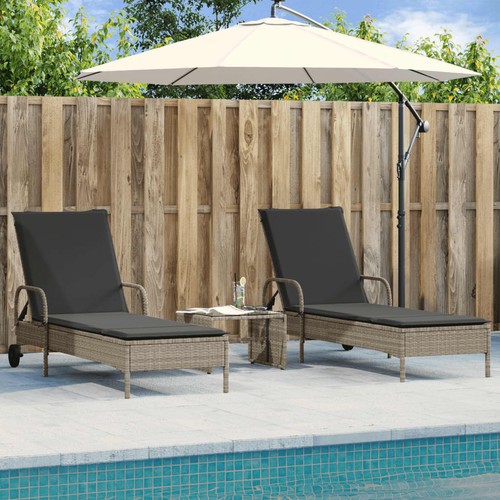 Lot de 2 Chaises Longues avec