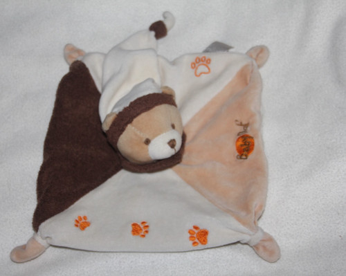 Doudou baby nat ours plat - baby,