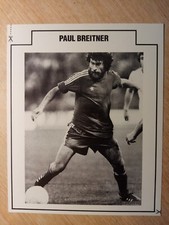 Paul Breitner Bayern Munich Munchen  Carte  Football Soccer Fussball Card 1983