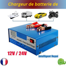 Chargeur De Batterie 12V-24V voiture auto moto bateau camion intelligent