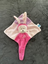 Doudou plat lapin TEX rose
