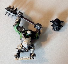 WARHAMMER Metal guerrier Orc noir - Black Ork great weapon Citadel 2000s GW OOP