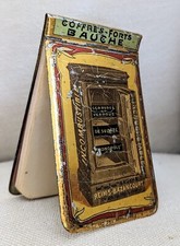 Carnet publicitaire Tôle Lithographiée BAUCHE