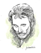 Carte Postale JOHNNY HALLYDAY