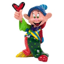 Disney By Britto Dopey Grande figurine fabriquée à la main en résine de pierre d