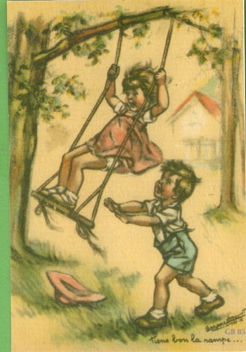 Germaine bouret carte postale - germaine,