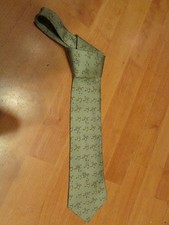 cravate HERMES PARIS en soie vintage epoque 1980 cheval d'arçon