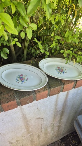 Lot plats ovales en - 2,