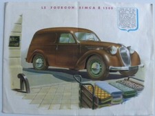 Brochure le fourgon SIMCA 8 /